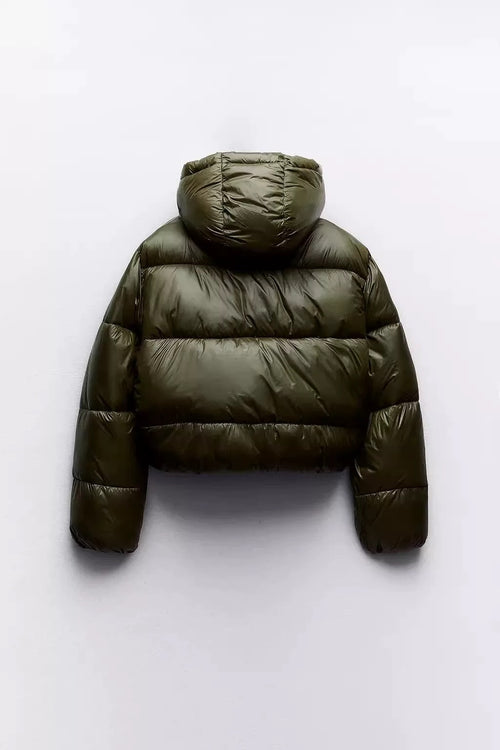 Women Olive Puffer
