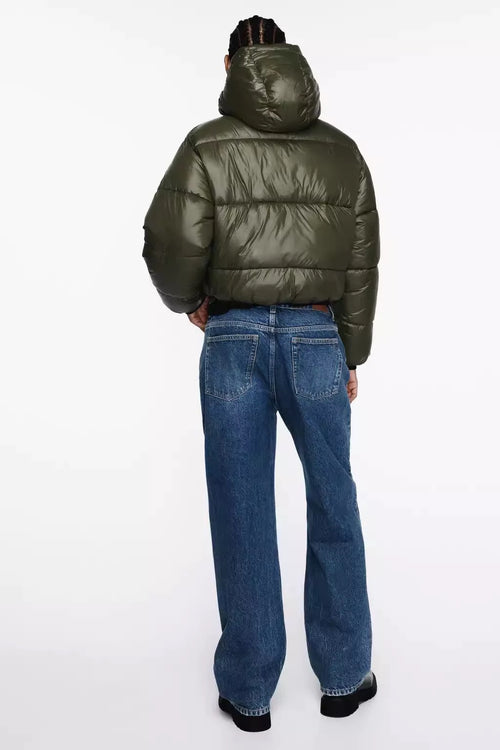 Women Olive Puffer